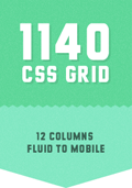 The 1140px CSS Grid System · Fluid down to mobile